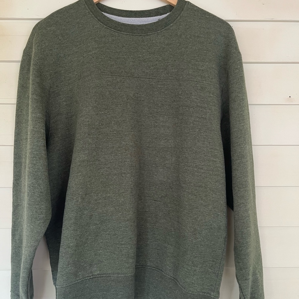 Men's Olive Crewneck Sweater